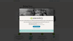 Latest ancestry.co.uk screenshot