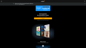 Latest audible.co.uk screenshot