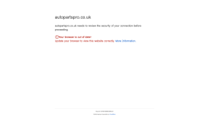 Latest autopartspro.co.uk screenshot