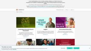 Latest cambridge.org screenshot
