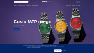 Latest casio.co.uk screenshot