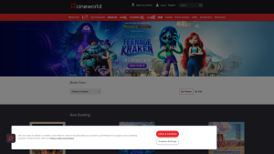 Latest cineworld.co.uk screenshot