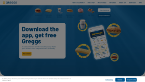 Latest greggs.co.uk screenshot