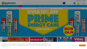 Latest hancocks.co.uk screenshot