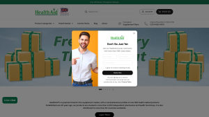 Latest healthaid.co.uk screenshot