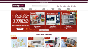 Latest hobbycraft.co.uk screenshot