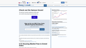 Latest housepricecrash.co.uk screenshot
