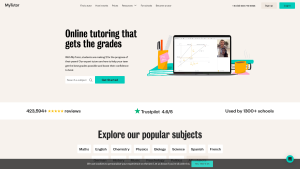 Latest mytutor.co.uk screenshot