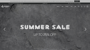 Latest oxygenclothing.co.uk screenshot