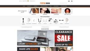 Latest piercingmania.co.uk screenshot