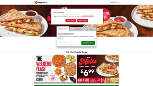 Latest pizzahut.co.uk screenshot