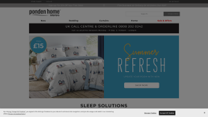 Latest pondenhome.co.uk screenshot