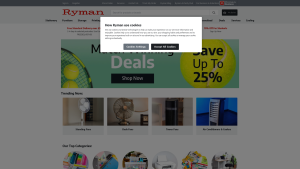 Latest ryman.co.uk screenshot
