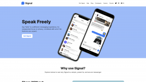 Latest signal.org screenshot