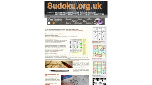 Latest sudoku.org.uk screenshot