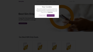 Latest talkmobile.co.uk screenshot
